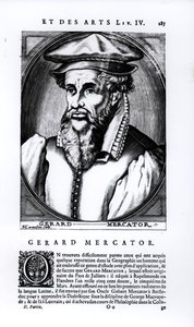 Portrait of Gerard Mercator engraved by Nicolas II de Larmessin